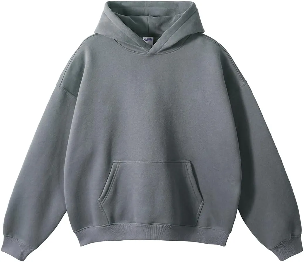 VFIVE UNFOUR 350gsm Thick Cotton Lined Hoodies Winter Oversized Blank Hoodies Warm Sweatshirts