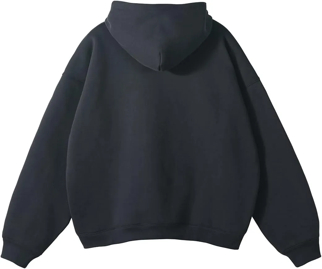 VFIVE UNFOUR 350gsm Thick Cotton Lined Hoodies Winter Oversized Blank Hoodies Warm Sweatshirts