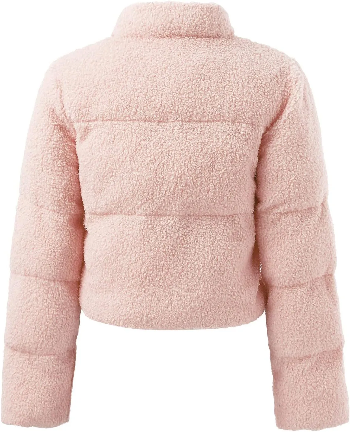 Winter Coat For Women Fashion Zip Up Puffer Jacket Oversized Long Sleeve Packable Down Parka Jackets With Pocket