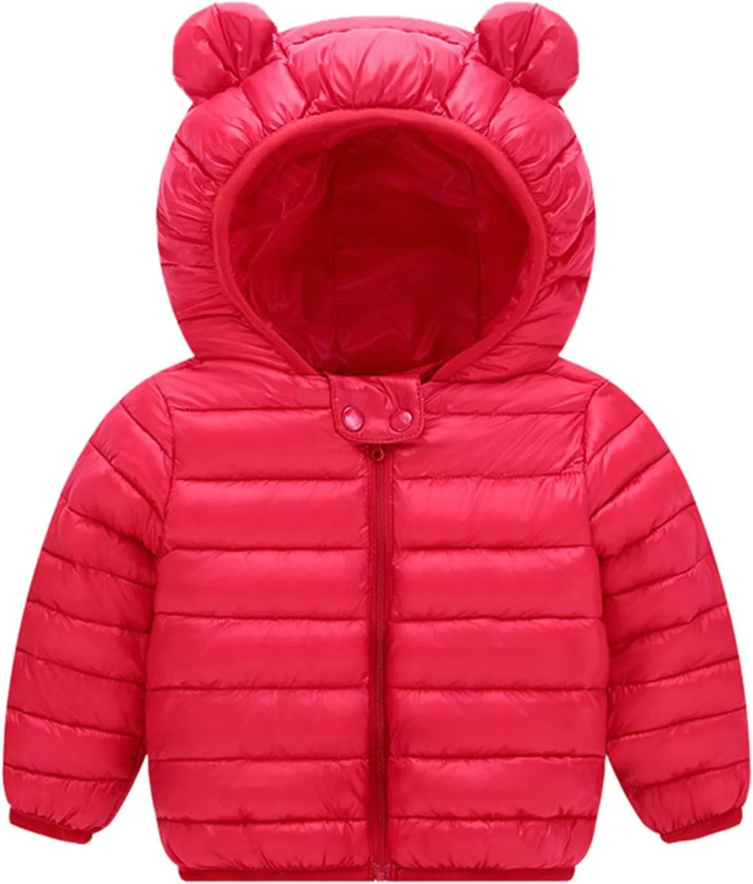 Winter Down Coats for Kids Baby Boys Girls Light Puffer Padded Jacket Toddler Bear Hoods Infant Outerwear