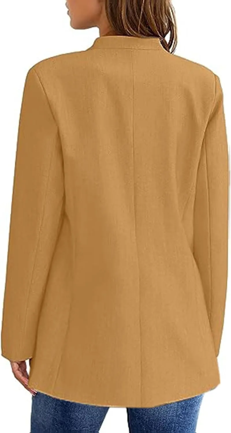 Women Casual Blazers Business Work Office Blazers Open Front Long Sleeve Work Office Suit Jackets Fashion Blazer