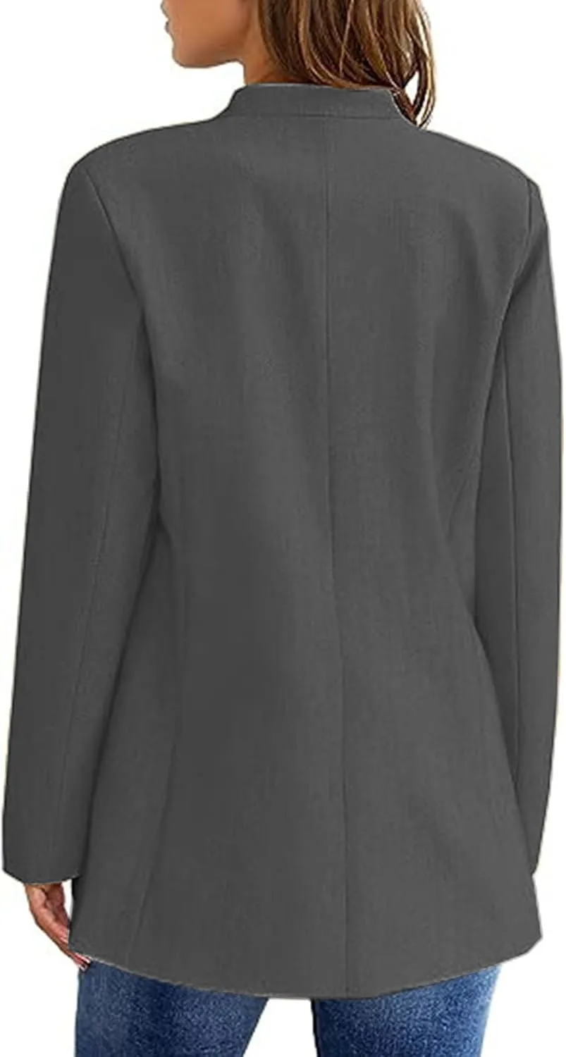 Women Casual Blazers Business Work Office Blazers Open Front Long Sleeve Work Office Suit Jackets Fashion Blazer