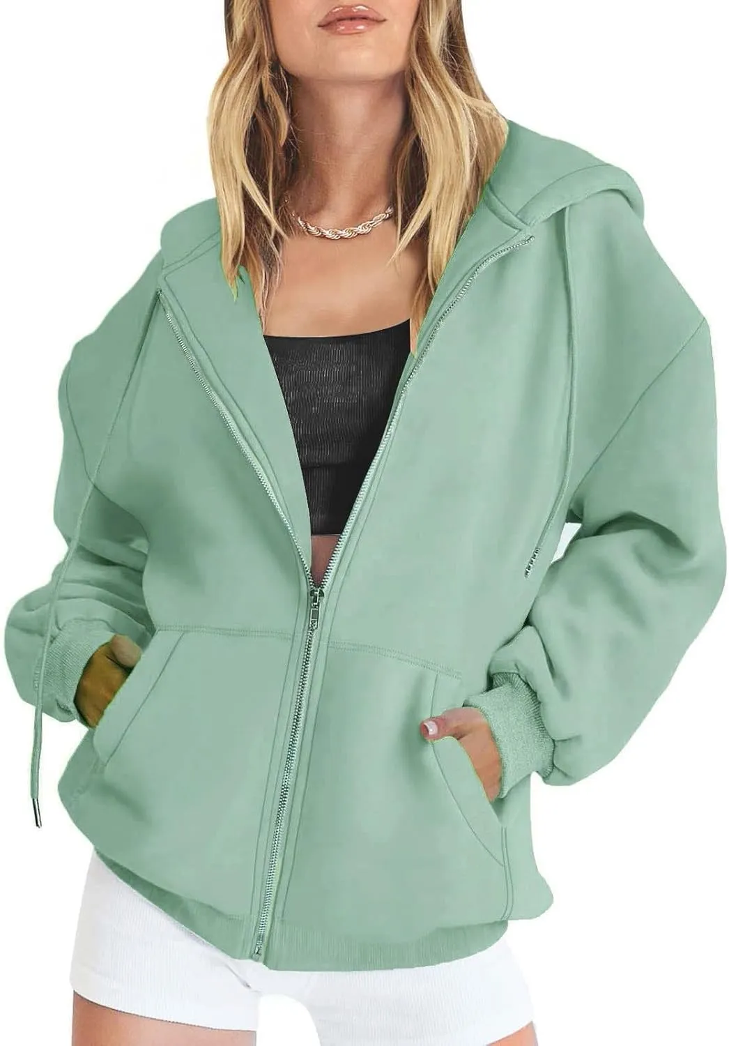 Women Solid Basic Letter Loose Hoodie Ladies Women Hooded Print Round Neck Long Sweatshirts Fall Outfits Oversized