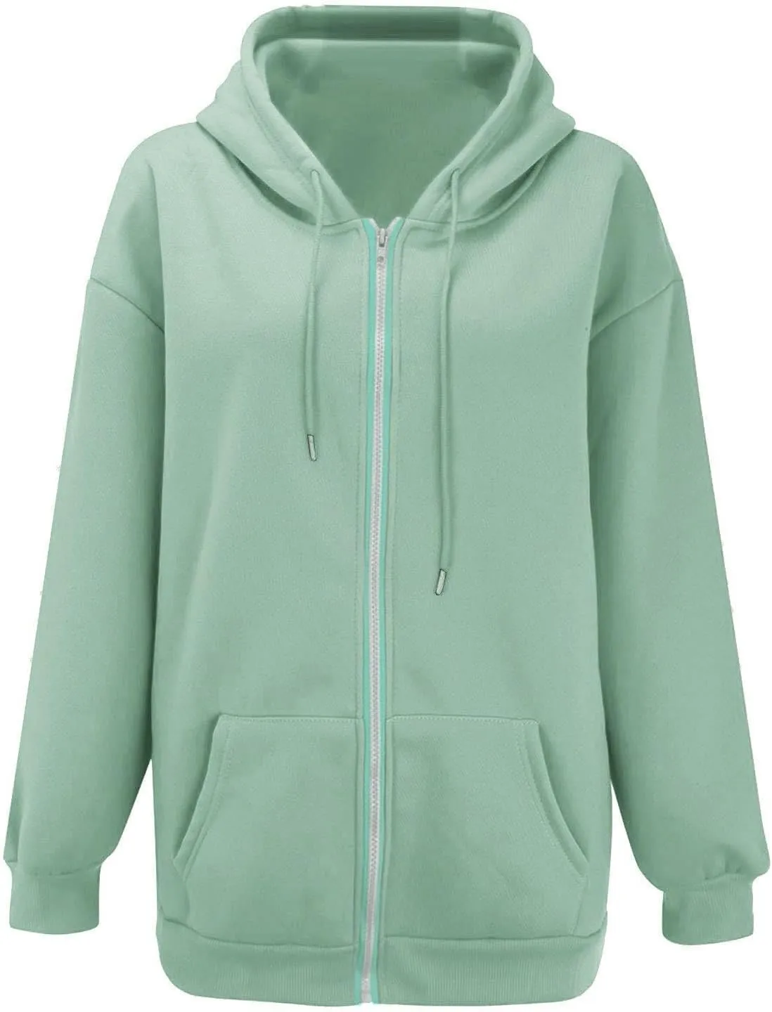 Women Solid Basic Letter Loose Hoodie Ladies Women Hooded Print Round Neck Long Sweatshirts Fall Outfits Oversized