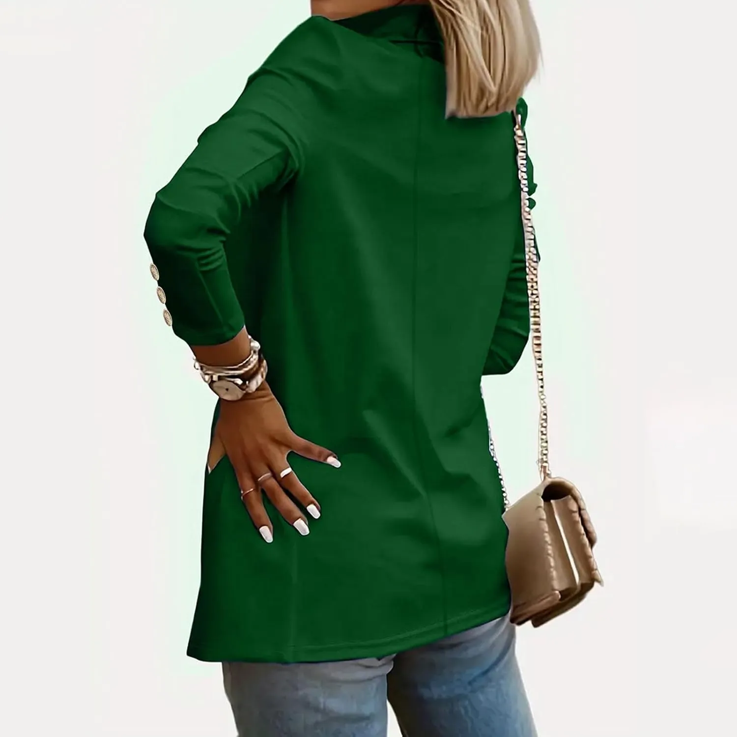 Womens Blazer Open Front Cardigan Work Suit Lapel Collar Work Office Jackets Blazer Business Office Attire