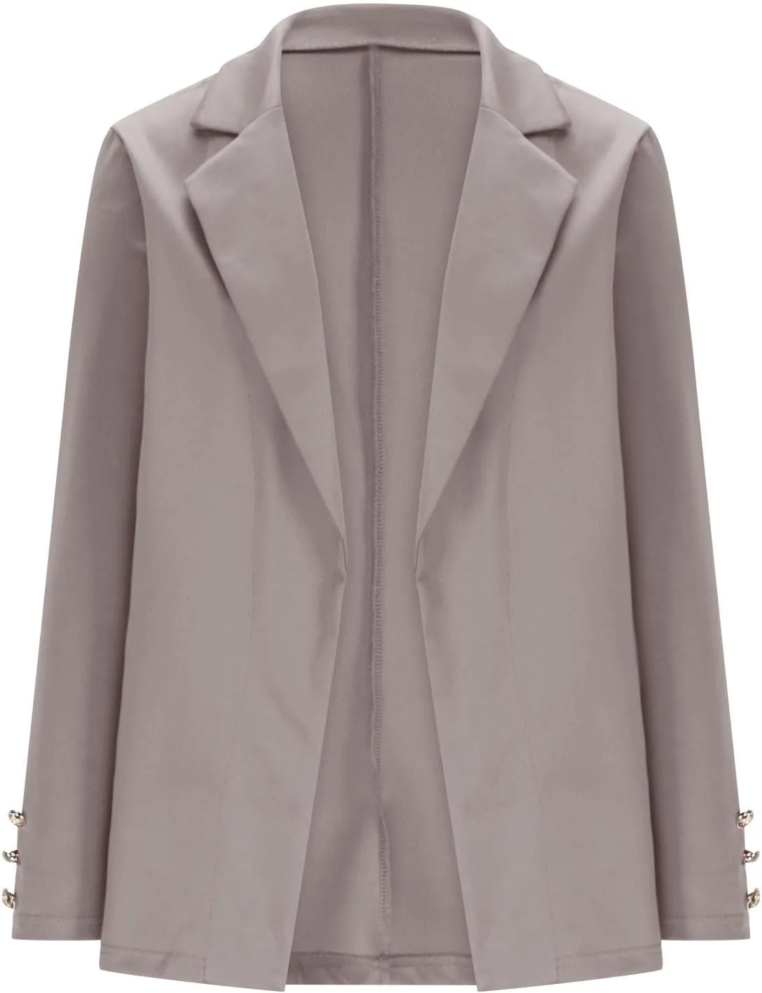Womens Blazer Open Front Cardigan Work Suit Lapel Collar Work Office Jackets Blazer Business Office Attire