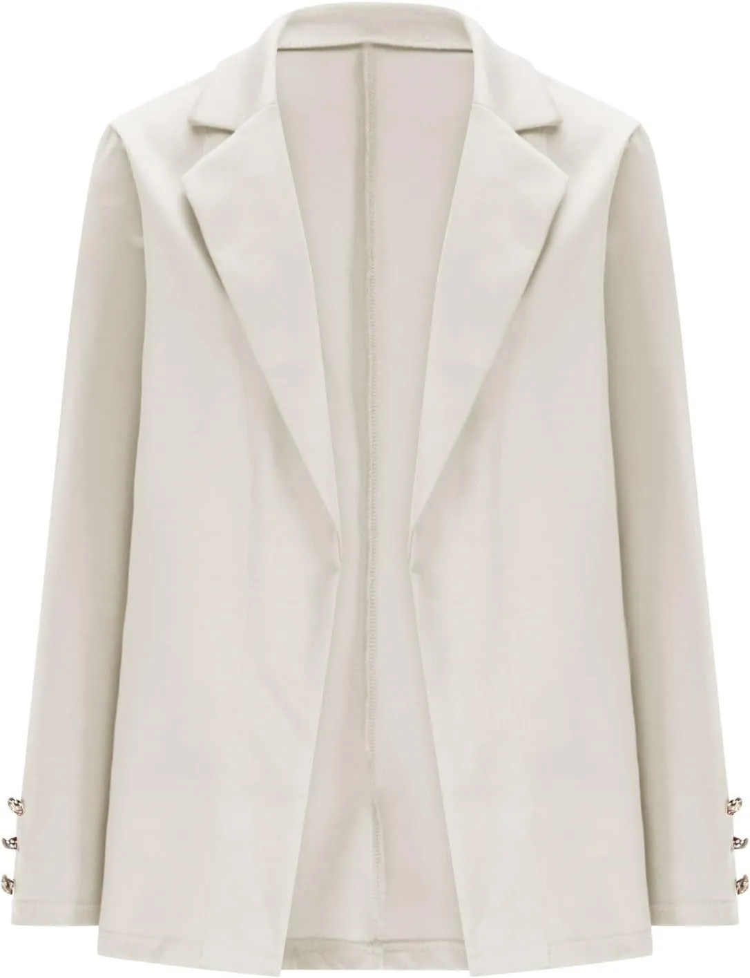 Womens Blazer Open Front Cardigan Work Suit Lapel Collar Work Office Jackets Blazer Business Office Attire