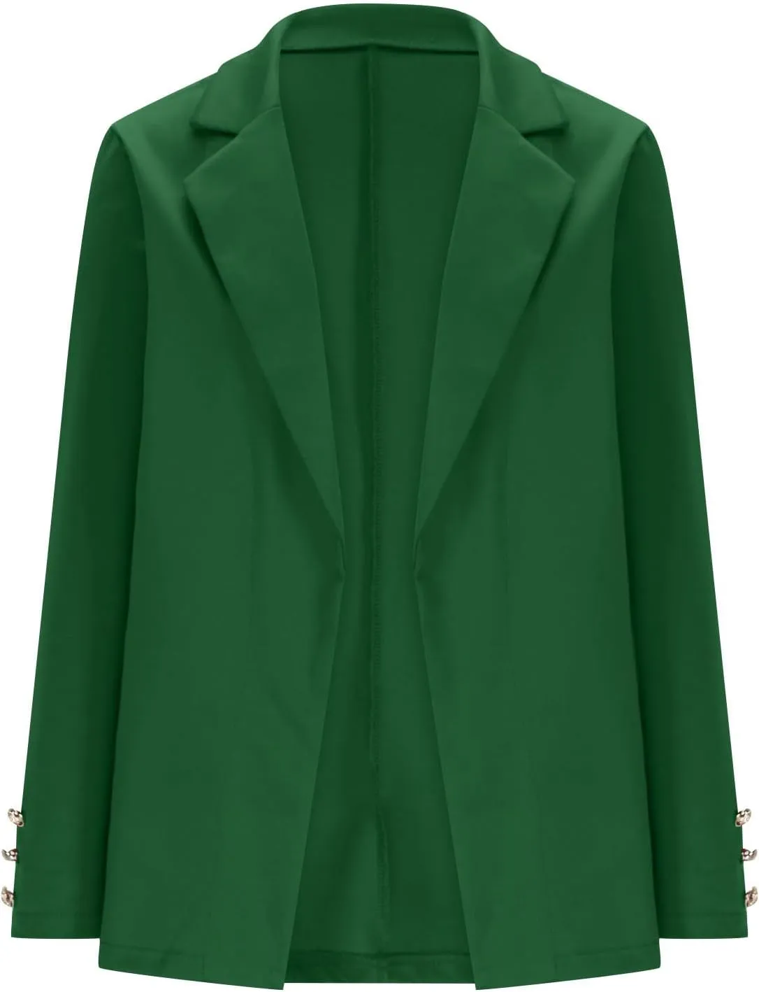 Womens Blazer Open Front Cardigan Work Suit Lapel Collar Work Office Jackets Blazer Business Office Attire