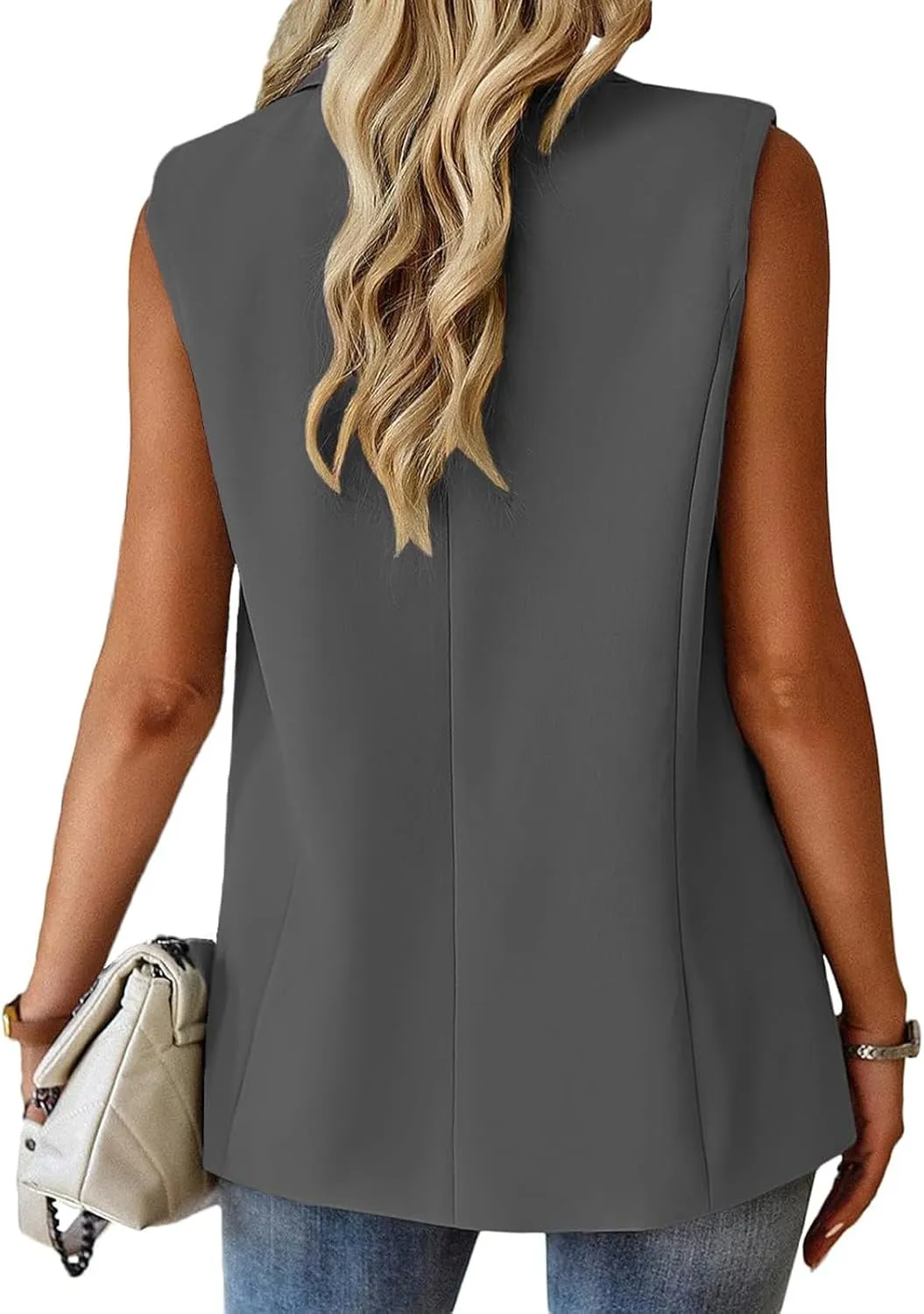 Womens Blazers for Work Casual Business Dressy Blazers Open Front Single Button Summer Jacket Fashion Suit Jacket