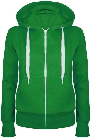 Women's Casual Zip-up Hoodie Basic Lightweight Long Sleeve Hooded Jackets Loose Fit Zipper Drawstring Sweatshirts