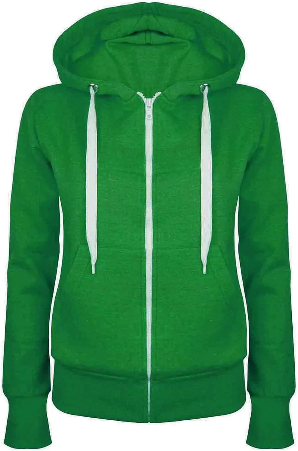 Women's Casual Zip-up Hoodie Basic Lightweight Long Sleeve Hooded Jackets Loose Fit Zipper Drawstring Sweatshirts