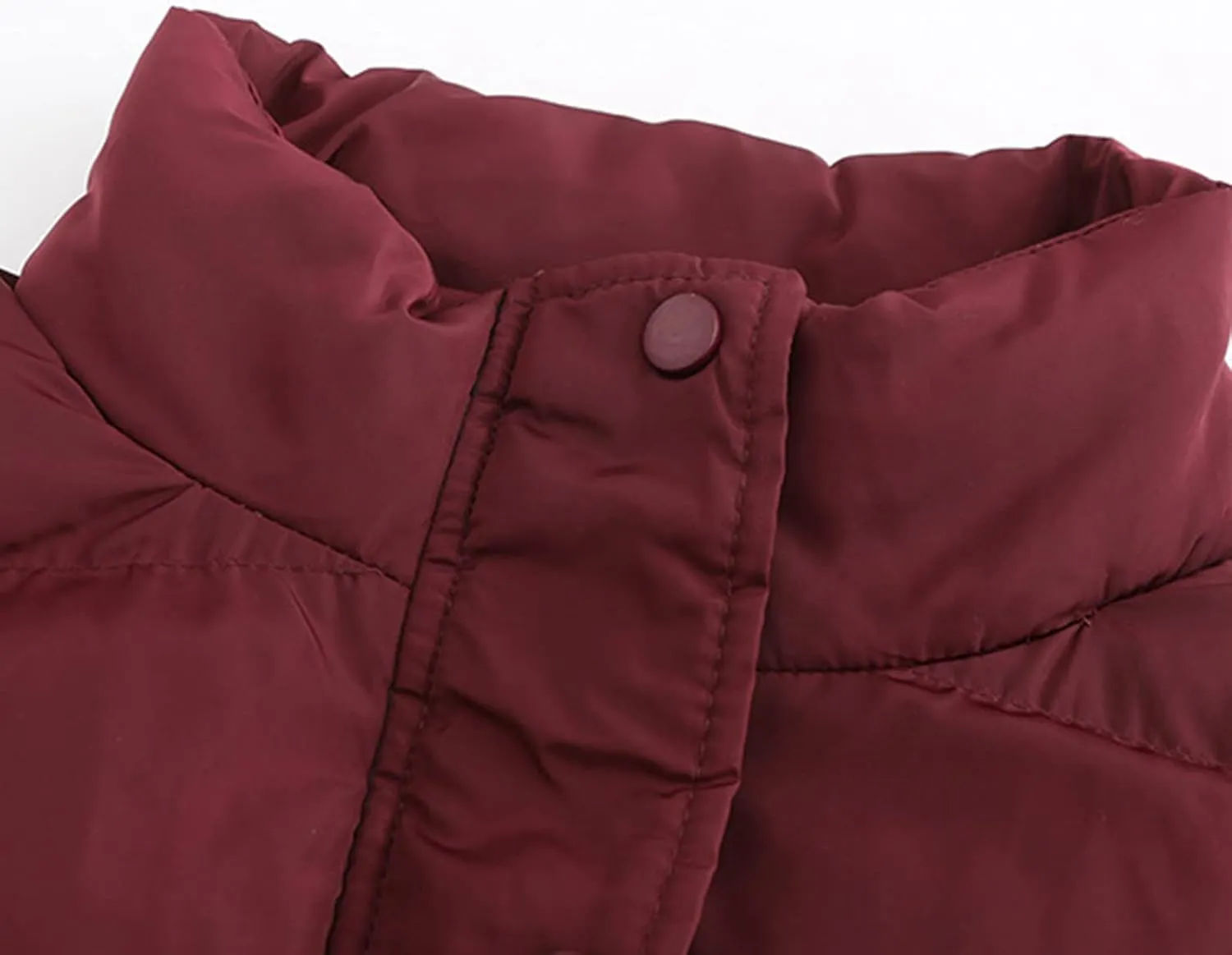Womens Cropped Puffer Jacket Zip Up Winter Short Quilted Jackets Sherpa Lined Warm Bubble Coat with Faux Fur Hood