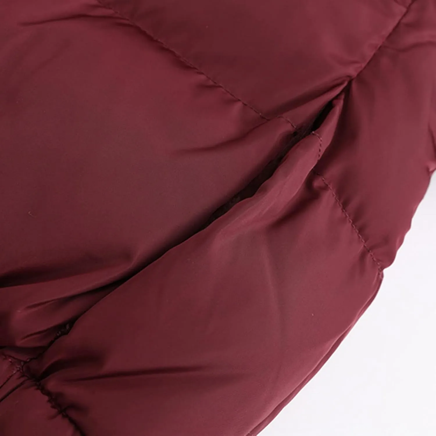 Womens Cropped Puffer Jacket Zip Up Winter Short Quilted Jackets Sherpa Lined Warm Bubble Coat with Faux Fur Hood