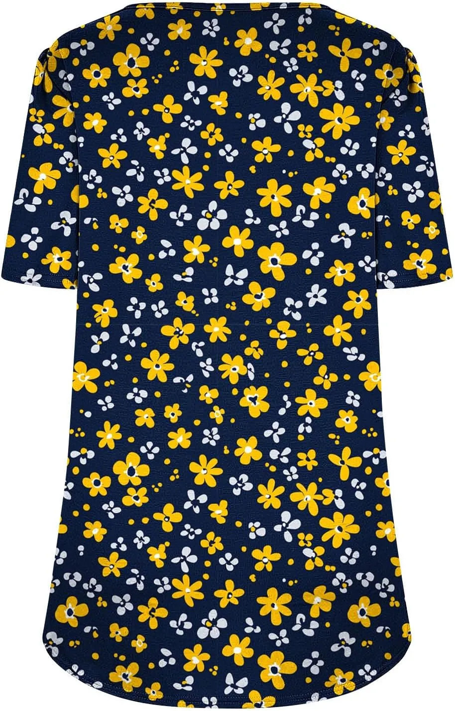 Women's Floral Graphic Short Sleeve Crewneck Tee Loose Fit for Summer Trendy Clothes