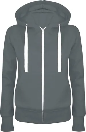 Womens Full Zip Up Hoodies Sweatshirt Fall Lightweight Long Sleeve Basic Sweatshirt Casual Loose Long Sleeve Jackets