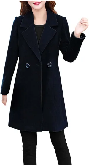 Womens Hooded Trench Coat Winter Lightweight Waterproof Rain Jacket Outdoor Button Down Oversized Windbreaker Outwear