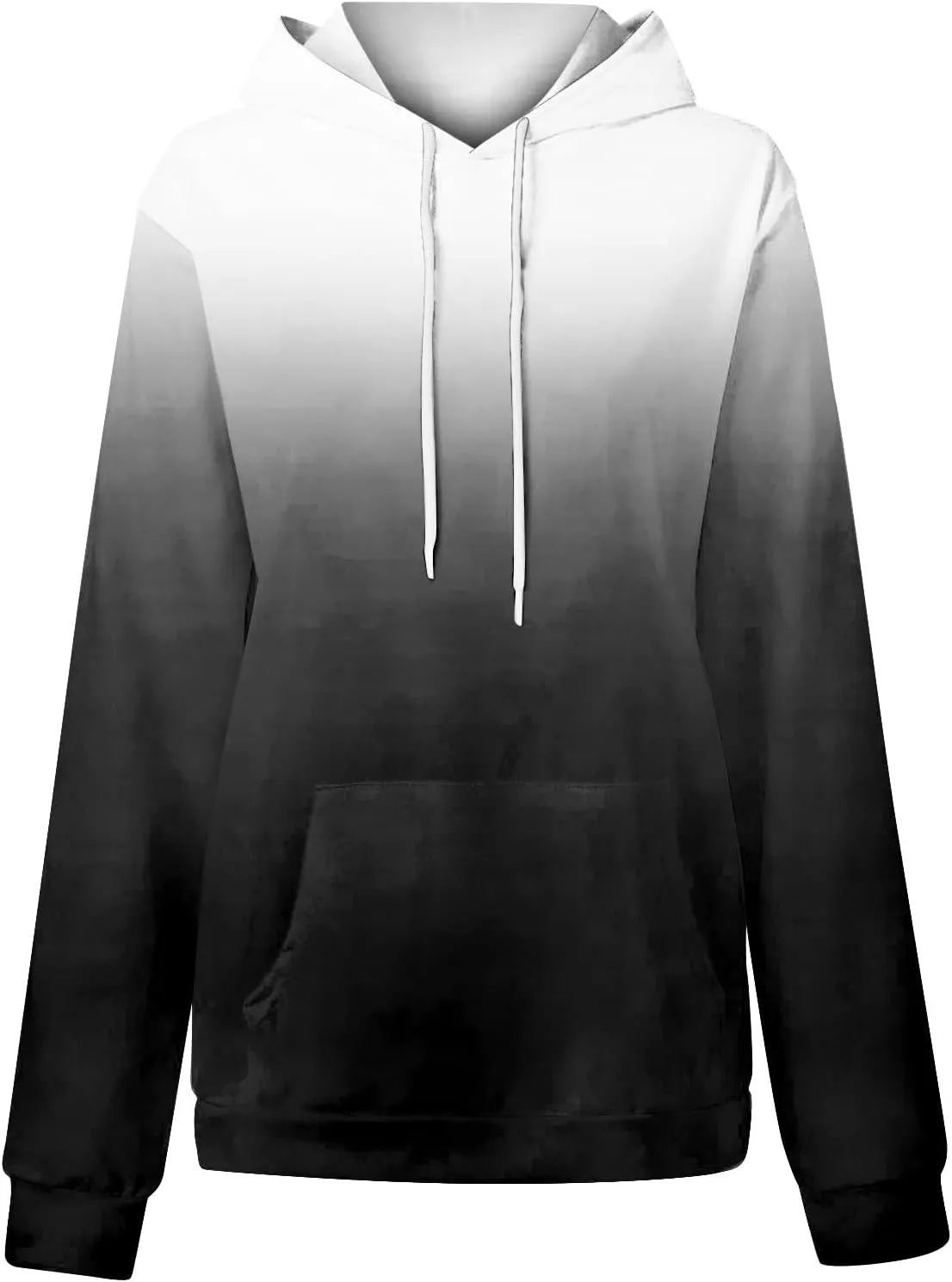 Womens Hoodies Fall Winter Drop Shoulder Drawstring Casual Sweatshirts with Pocket Pullover