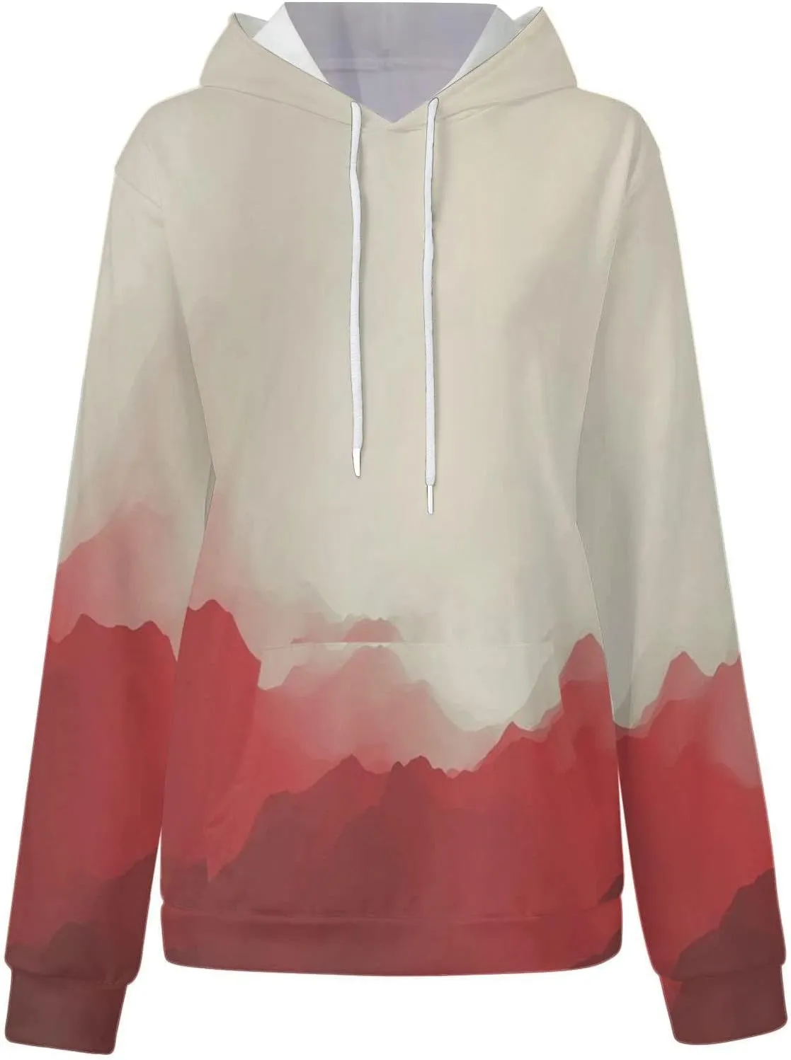 Womens Hoodies Fall Winter Drop Shoulder Drawstring Casual Sweatshirts with Pocket Pullover