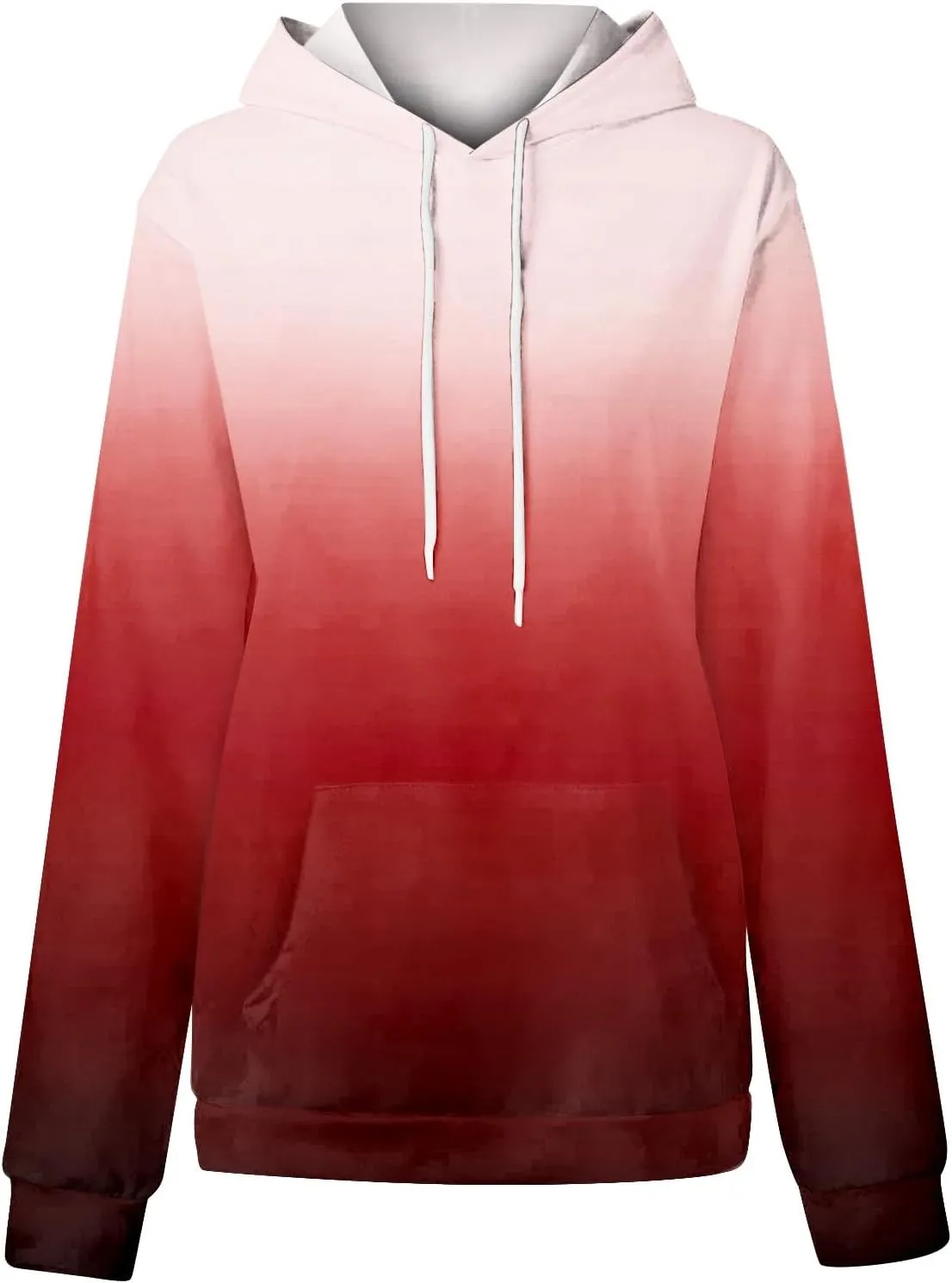 Womens Hoodies Fall Winter Drop Shoulder Drawstring Casual Sweatshirts with Pocket Pullover