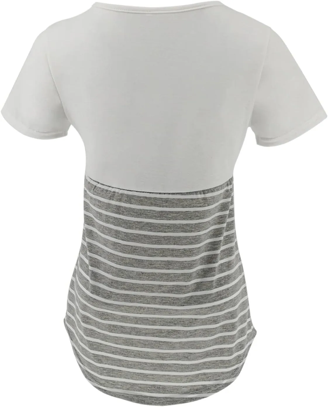 Women's Maternity Nursing Tops Short Sleeve Breastfeeding Top Tee Shirt Pregnancy Shirt Loose Fit Lounge Blouse