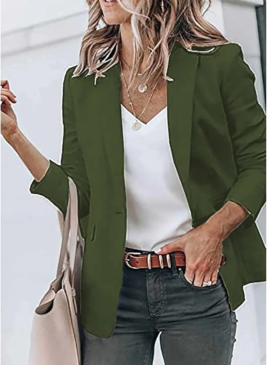 Women's Oversized Blazers Lapel Open Front Long Sleeve Work Office Suit Jacket Coat Blazers & Suit Jackets