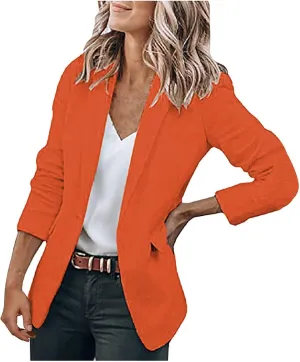 Women's Oversized Blazers Lapel Open Front Long Sleeve Work Office Suit Jacket Coat Blazers & Suit Jackets