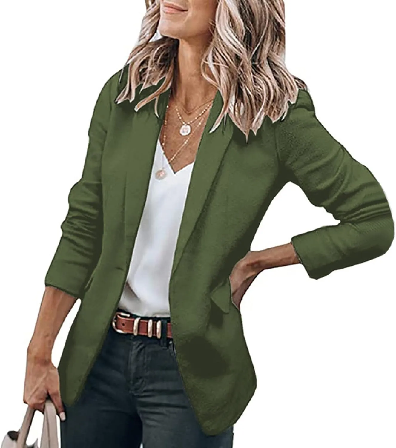Women's Oversized Blazers Lapel Open Front Long Sleeve Work Office Suit Jacket Coat Blazers & Suit Jackets
