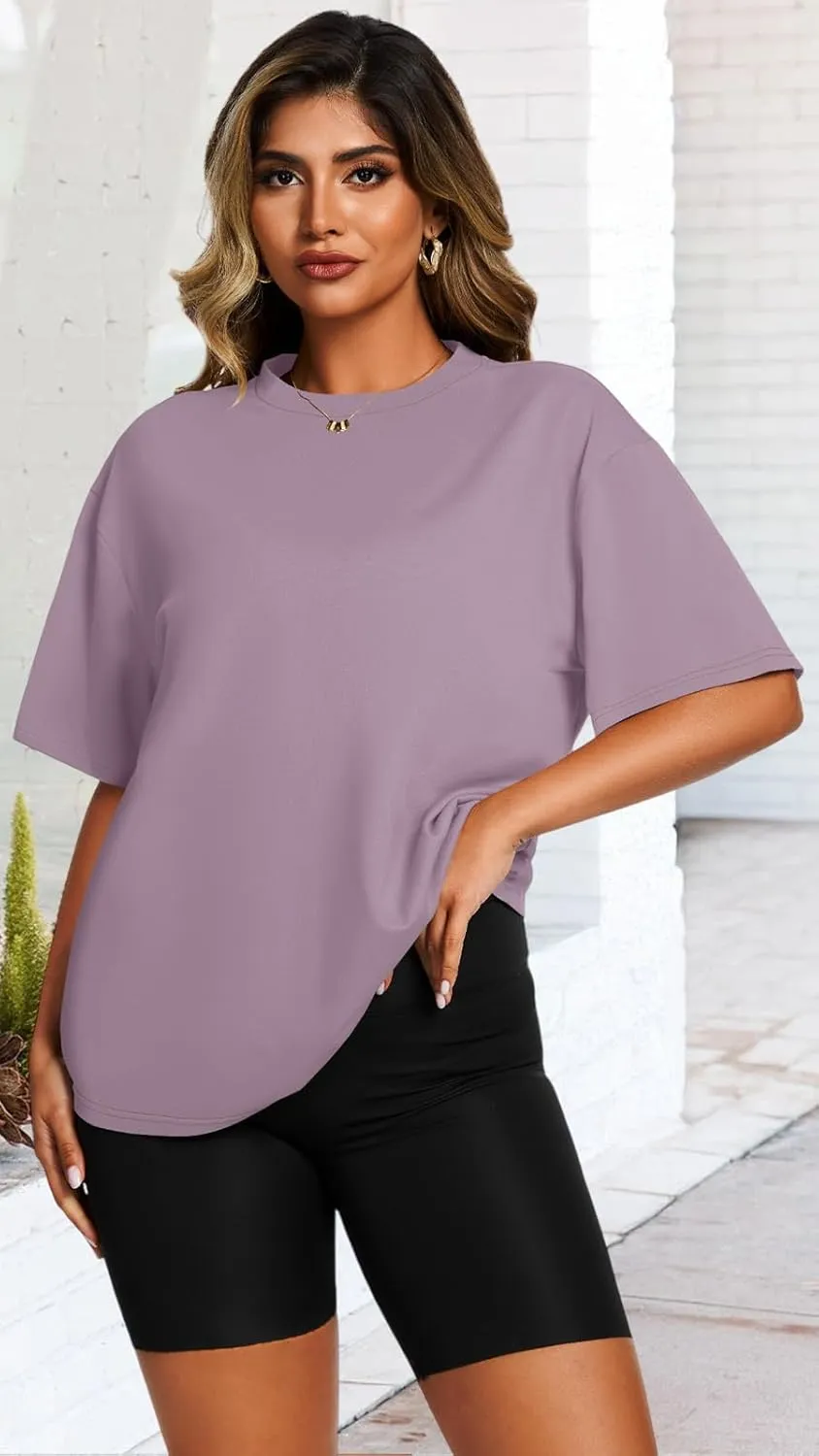 Womens Oversized T Shirts Loose Fit Graphic Tees Summer Casual Short Sleeve Tops