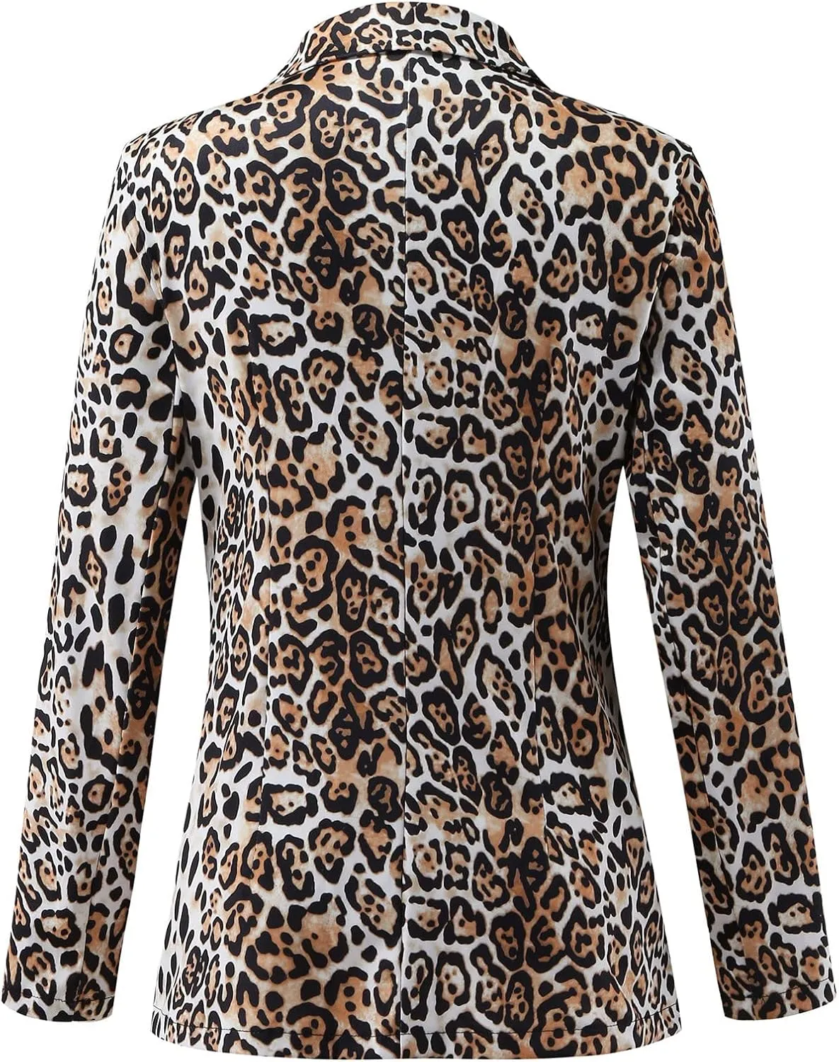 Women's Printed Coat Cardigan Formal Suit Long Sleeve CoatLapels Business Office Jacket Running Vest Insulated