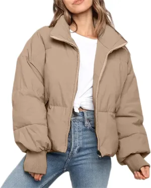 Womens Sherpa Lined Plus Size Hooded Raincoat Solid Color Thickened Windproof Fleece Jacket Loose Fit Long Padded Coat
