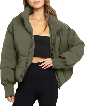 Womens Sherpa Lined Plus Size Hooded Raincoat Solid Color Thickened Windproof Fleece Jacket Loose Fit Long Padded Coat