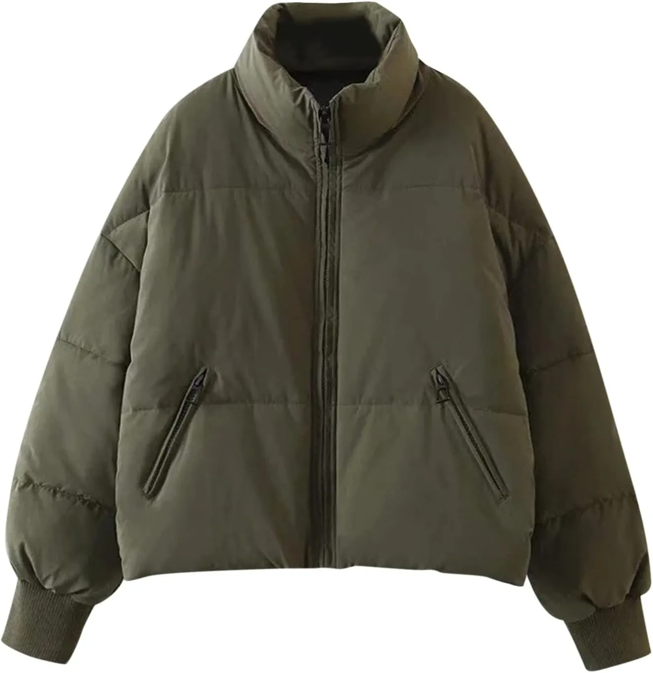 Womens Sherpa Lined Plus Size Hooded Raincoat Solid Color Thickened Windproof Fleece Jacket Loose Fit Long Padded Coat