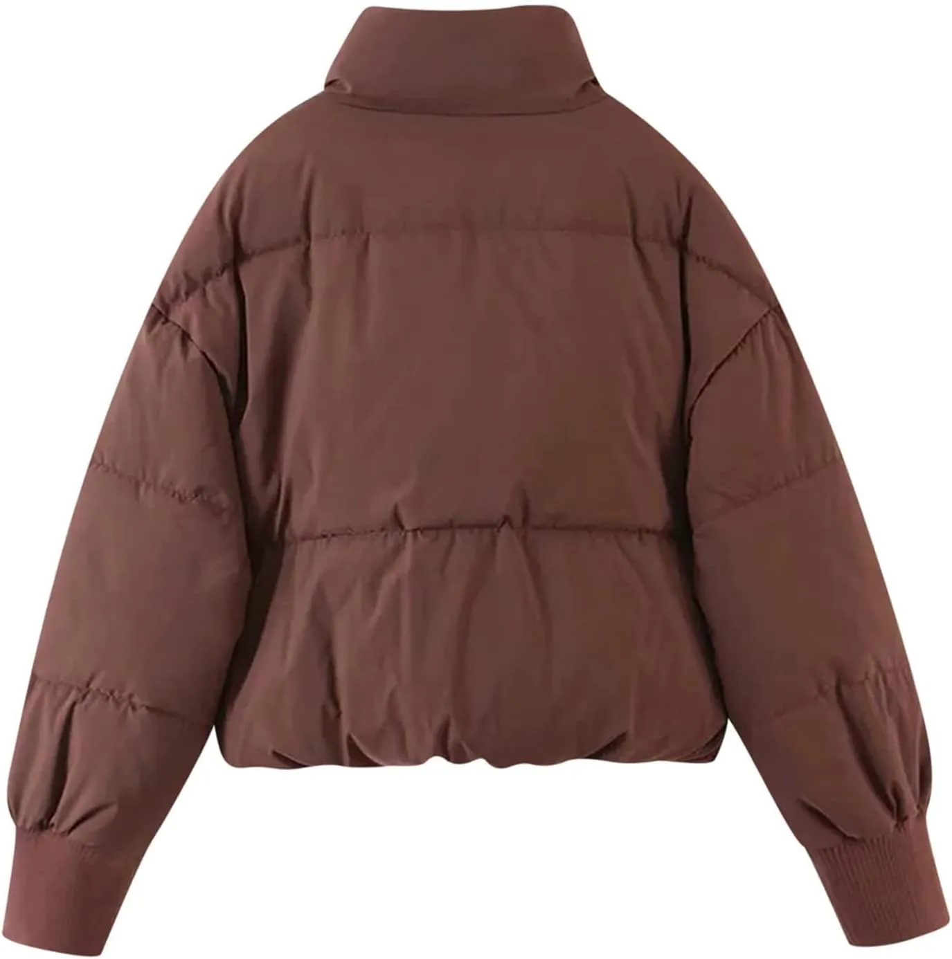 Womens Sherpa Lined Plus Size Hooded Raincoat Solid Color Thickened Windproof Fleece Jacket Loose Fit Long Padded Coat
