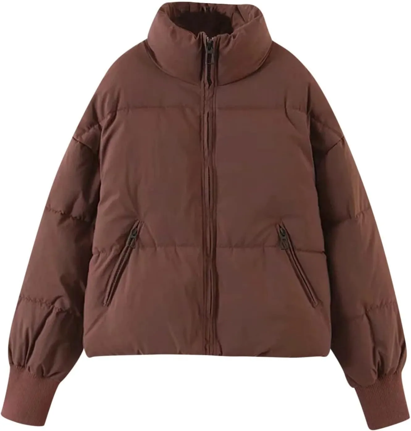 Womens Sherpa Lined Plus Size Hooded Raincoat Solid Color Thickened Windproof Fleece Jacket Loose Fit Long Padded Coat
