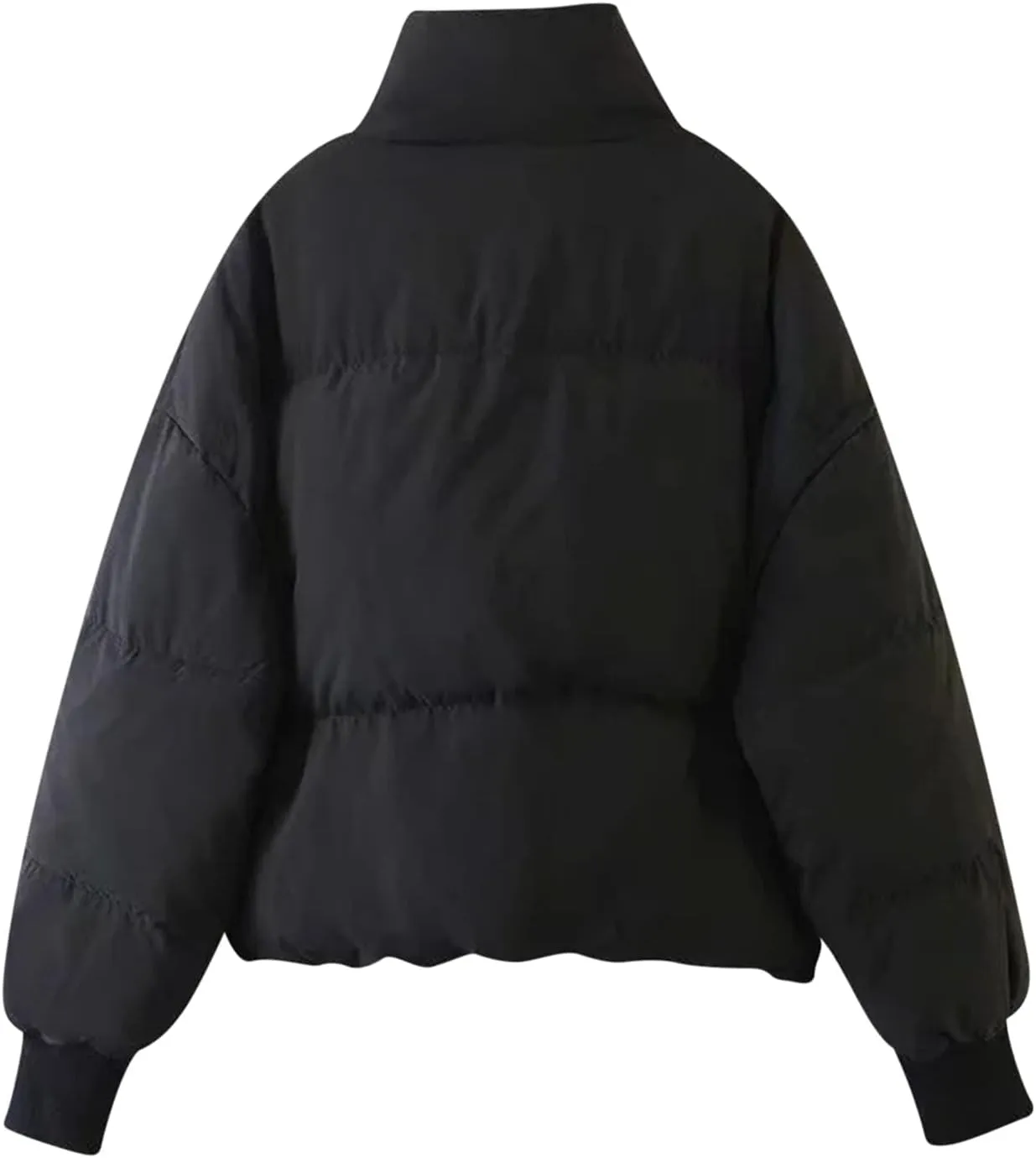 Womens Sherpa Lined Plus Size Hooded Raincoat Solid Color Thickened Windproof Fleece Jacket Loose Fit Long Padded Coat