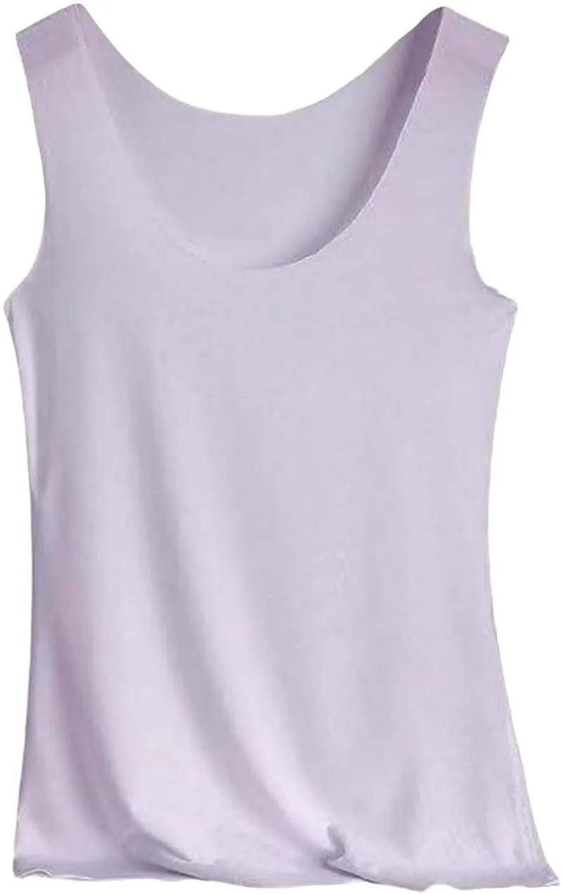 Women's Tank Top Summer Seamless Cooling Silk Undershirt Sleeveless Functional Shirt for Yoga, Sports & Everyday Use