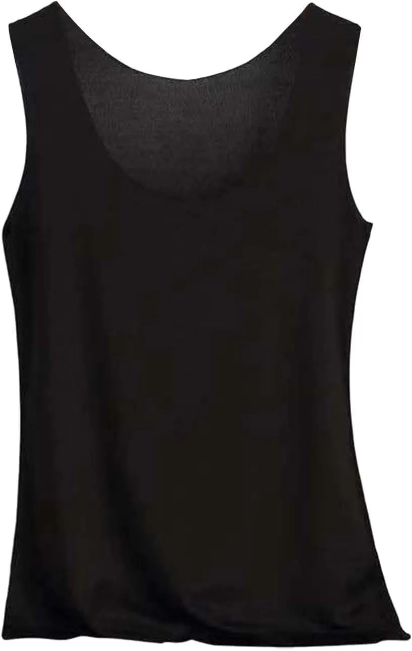 Women's Tank Top Summer Seamless Cooling Silk Undershirt Sleeveless Functional Shirt for Yoga, Sports & Everyday Use