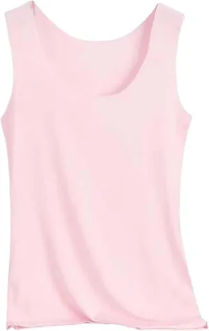 Women's Tank Top Summer Seamless Cooling Silk Undershirt Sleeveless Functional Shirt for Yoga, Sports & Everyday Use