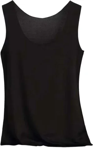 Women's Tank Top Summer Seamless Cooling Silk Undershirt Sleeveless Functional Shirt for Yoga, Sports & Everyday Use
