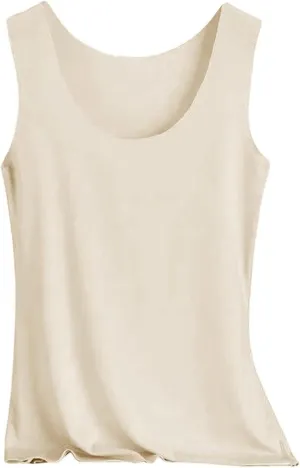 Women's Tank Top Summer Seamless Cooling Silk Undershirt Sleeveless Functional Shirt for Yoga, Sports & Everyday Use