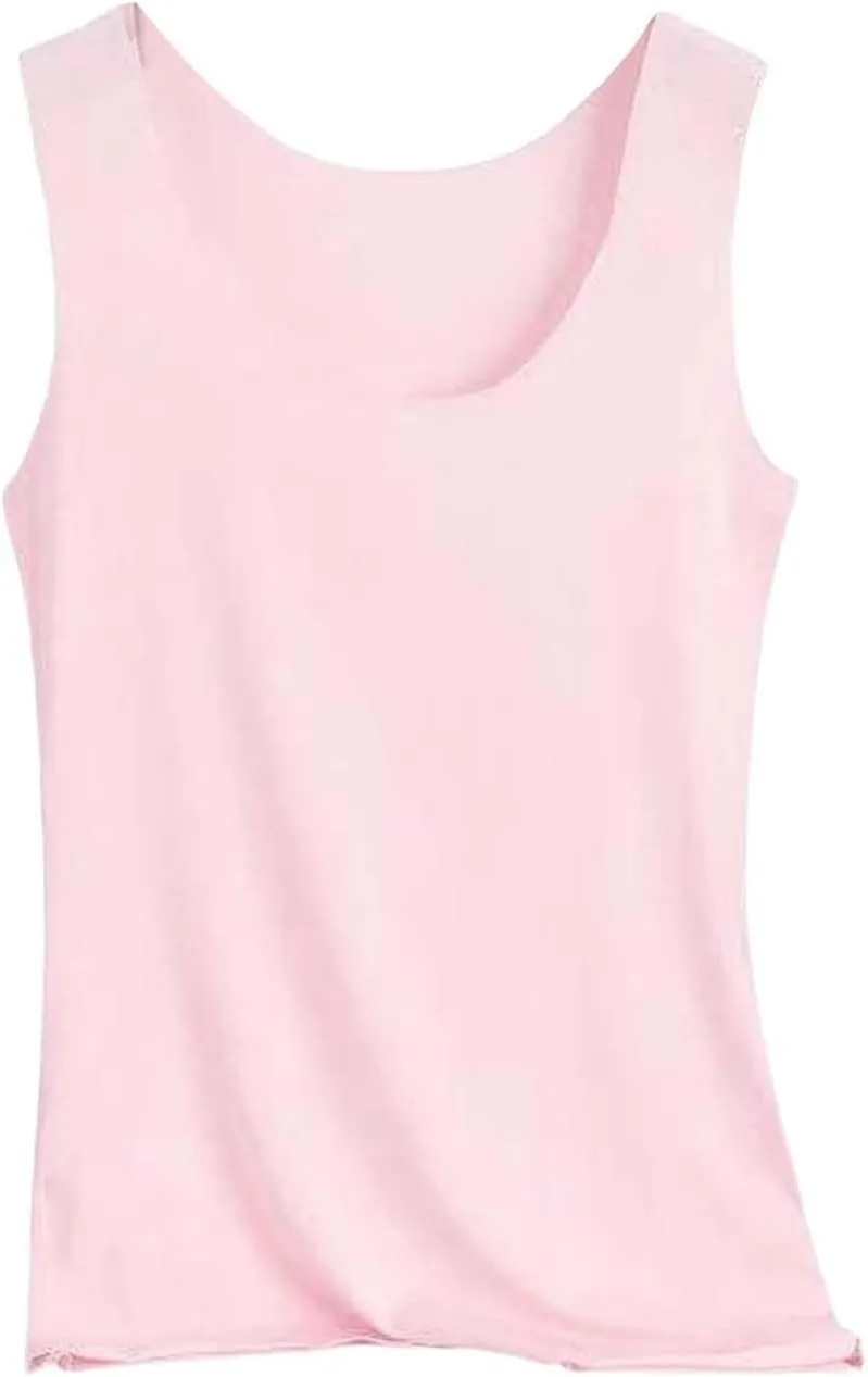 Women's Tank Top Summer Seamless Cooling Silk Undershirt Sleeveless Functional Shirt for Yoga, Sports & Everyday Use