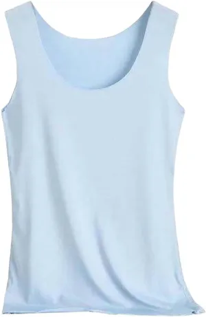 Women's Tank Top Summer Seamless Cooling Silk Undershirt Sleeveless Functional Shirt for Yoga, Sports & Everyday Use