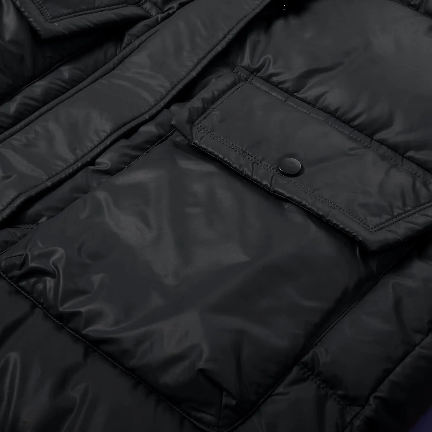 Womens Winter Coat Packable Zipper Puffer Jacket Oversized Long Sleeve Packable Down Parka Jackets With Pocket