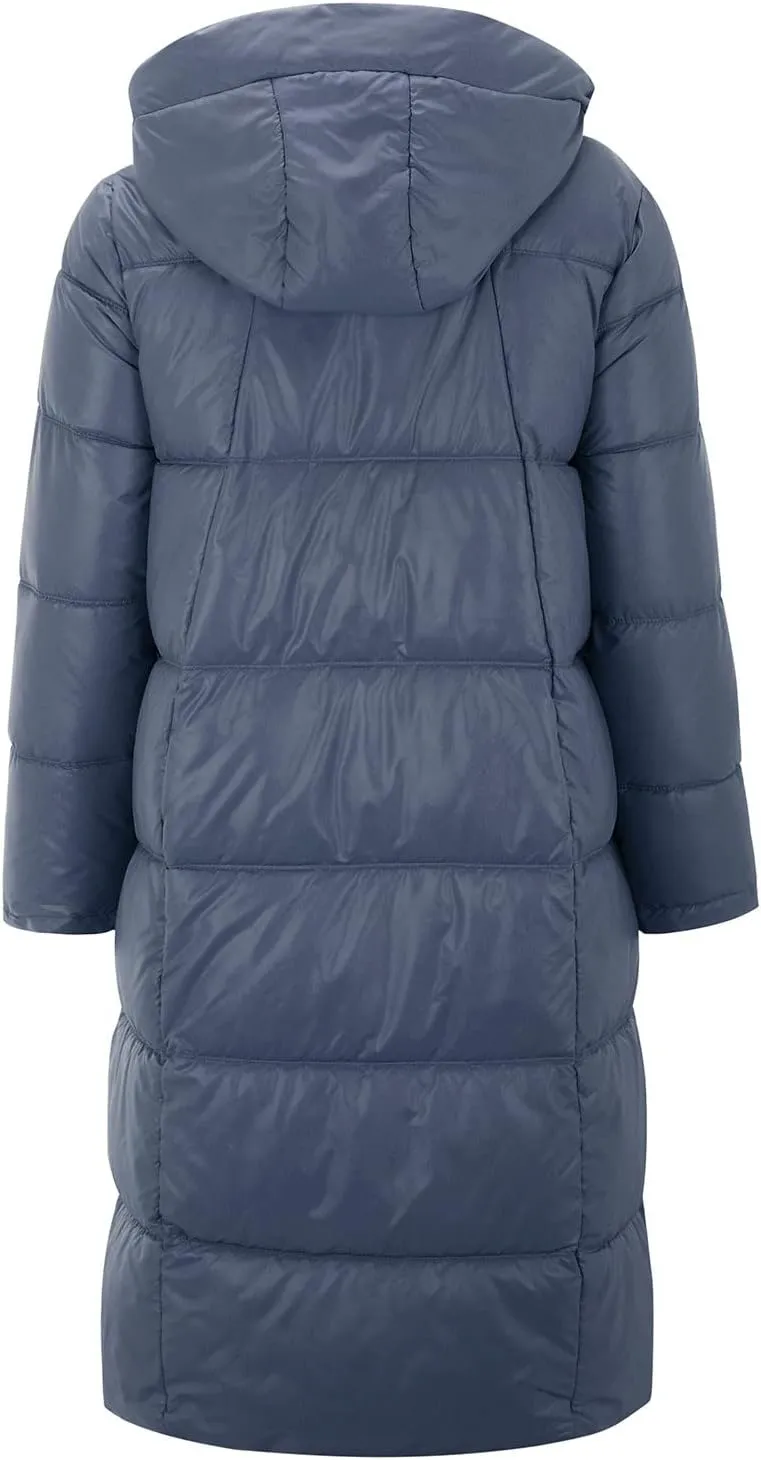 Womens Winter Coat Packable Zipper Puffer Jacket Oversized Long Sleeve Packable Down Parka Jackets With Pocket