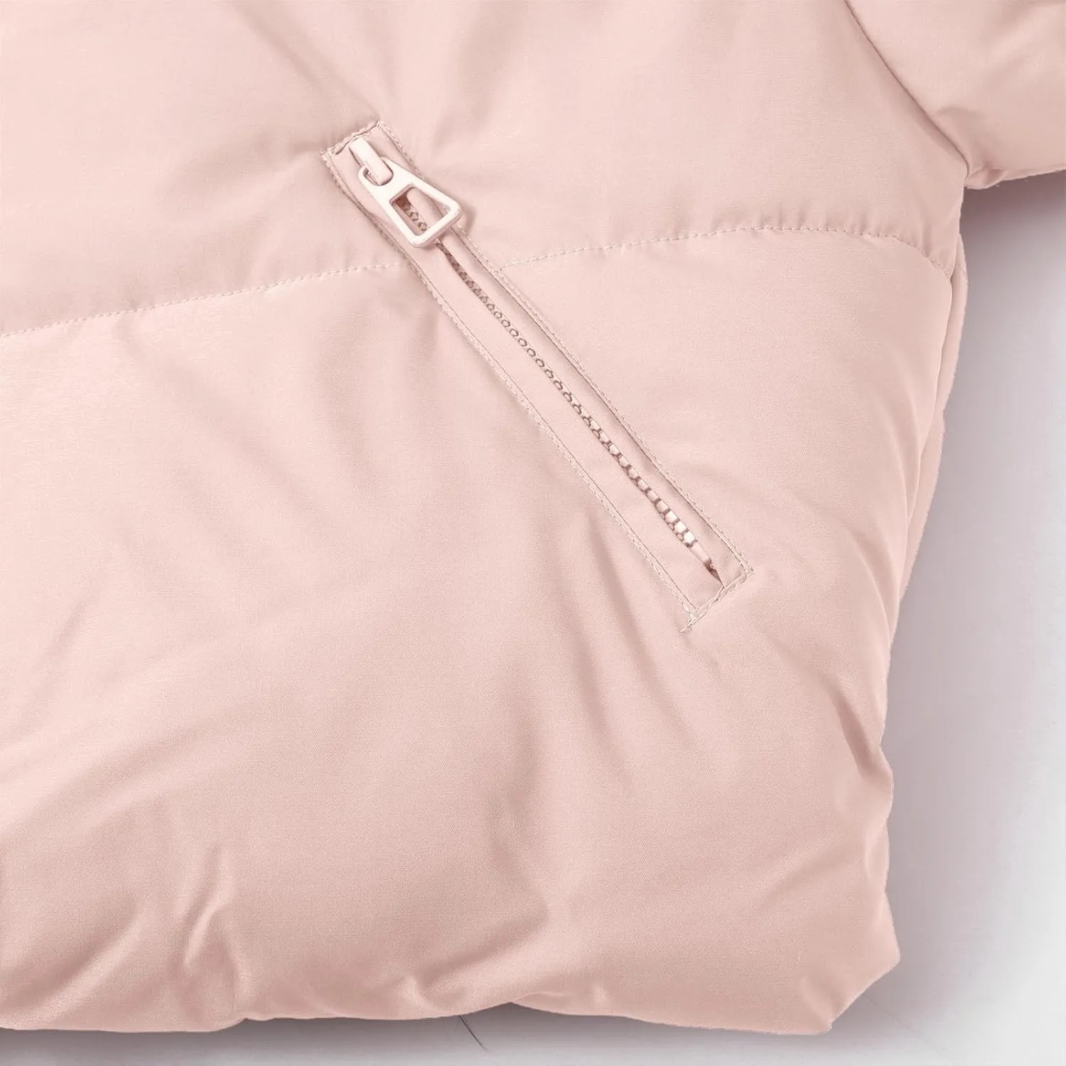 Womens Winter Coats Packable Full Zip Puffer Jackets Plus Size Long Sleeve Packable Down Parka With Pocket