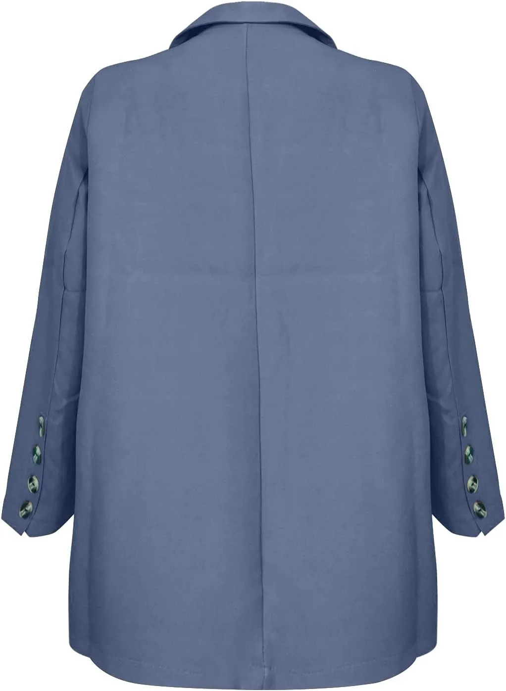 Work Outfits for Women Office Womens Casual Blazer 3/4 Sleeve Open Front Ruffle Work Office Cardigan Suit Jacket
