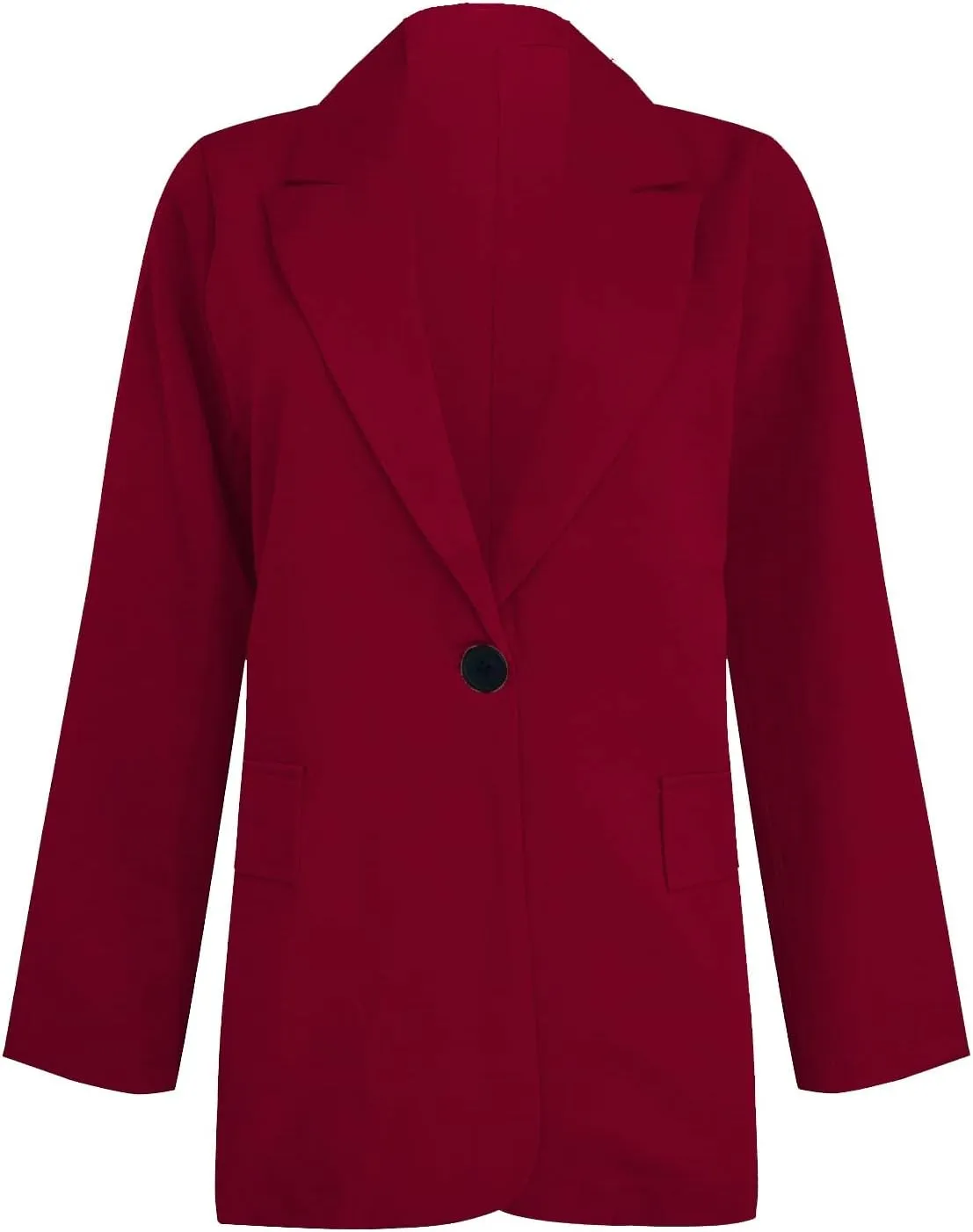 Work Outfits for Women Office Womens Casual Blazer 3/4 Sleeve Open Front Ruffle Work Office Cardigan Suit Jacket