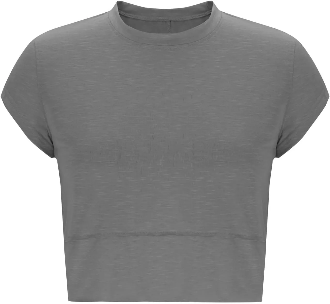 Workout Cropped Tops for Women Flowy Athletic Tops Oversized Loose Fit Running Yoga Quick Dry Soft Crewneck Tees
