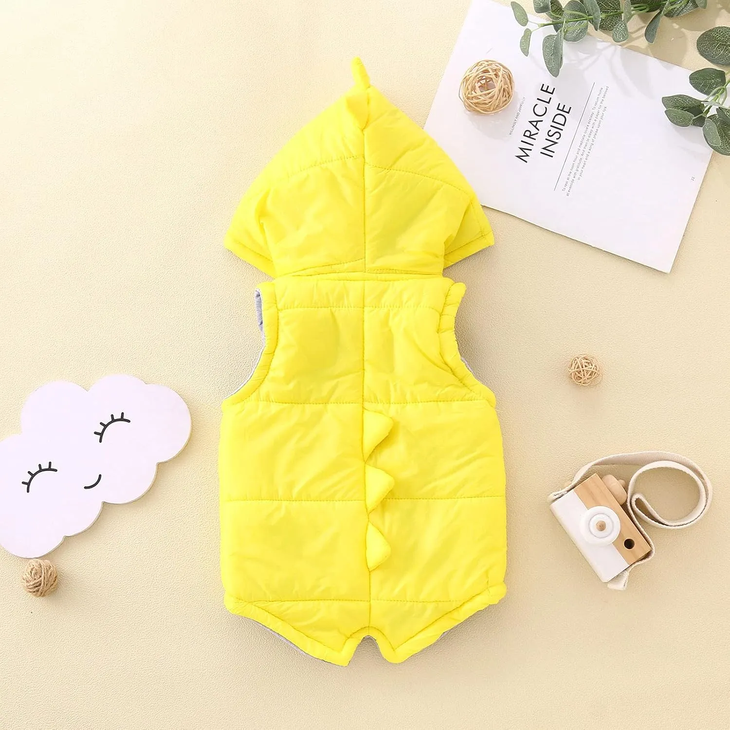 Youth Boy Jackets Baby Outerwear Girls Boys Coat Kids Hooded Winter Vest Dinosaur Toddler Jacket Boys Down Coat Size 12